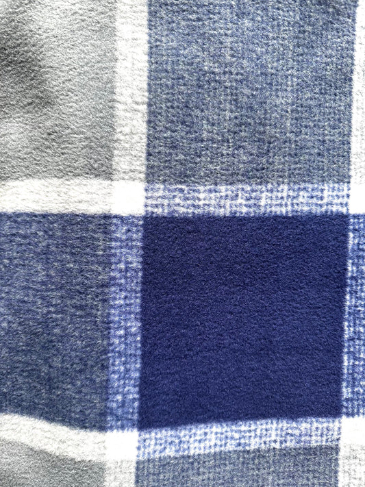 Blue & Gray Plaid Blanket