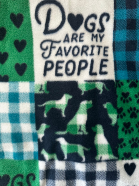 'Dogs Are My Favorite People' Blanket