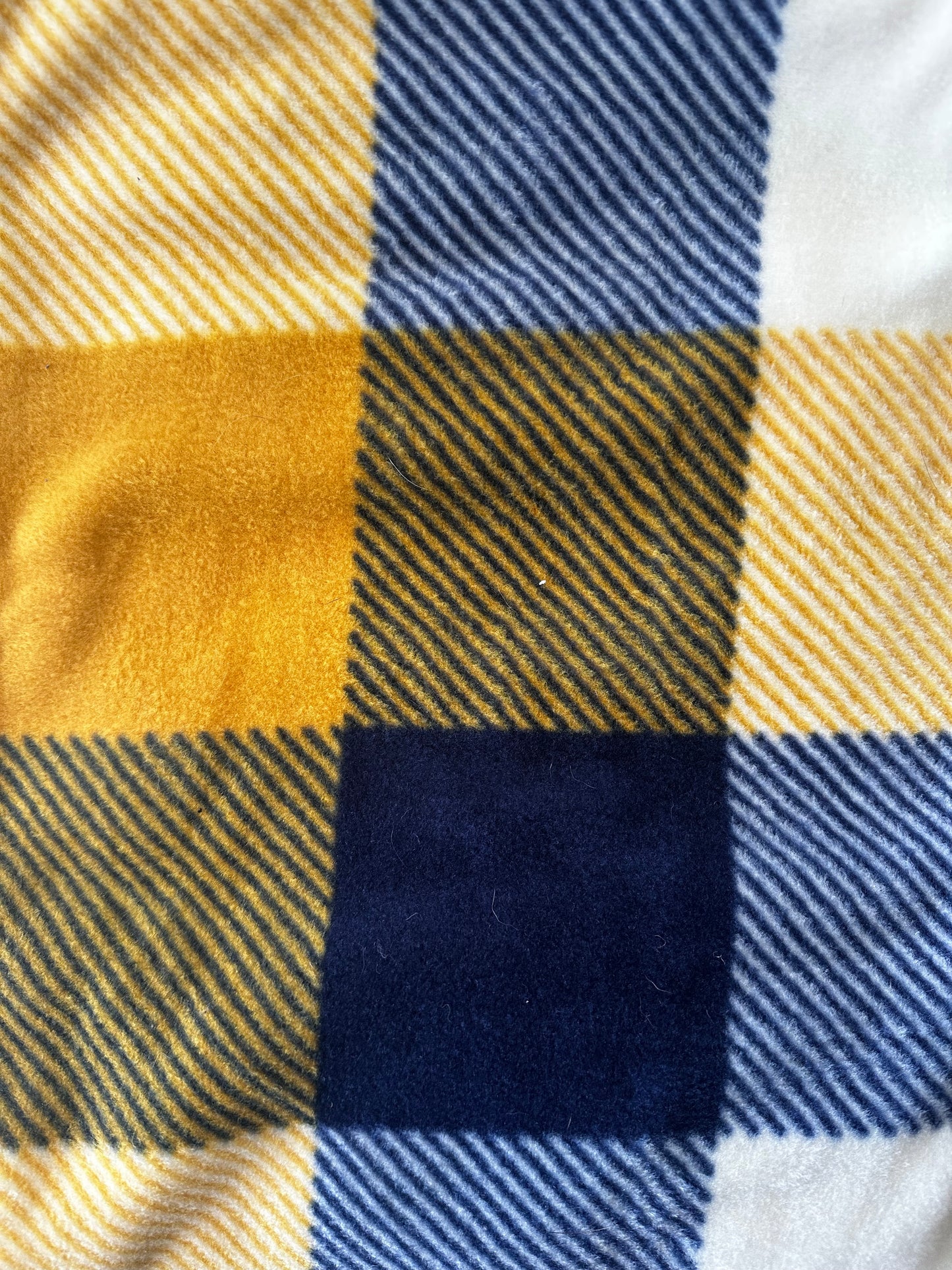 Blue & Yellow Squares Blanket