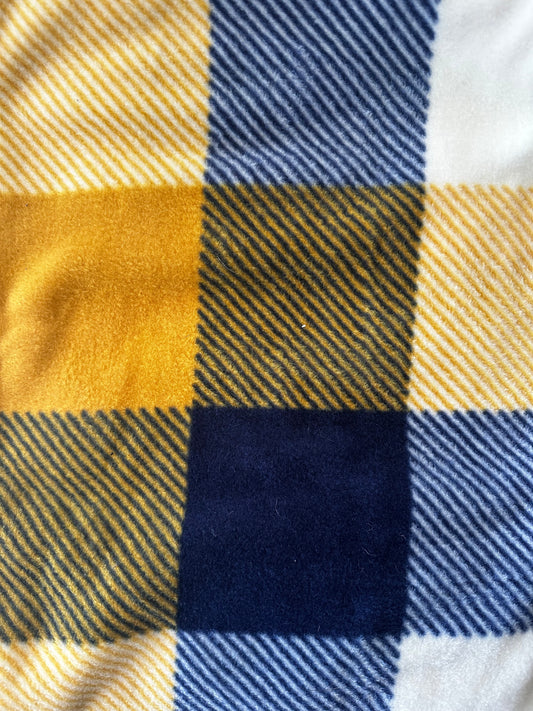 Blue & Yellow Squares Blanket